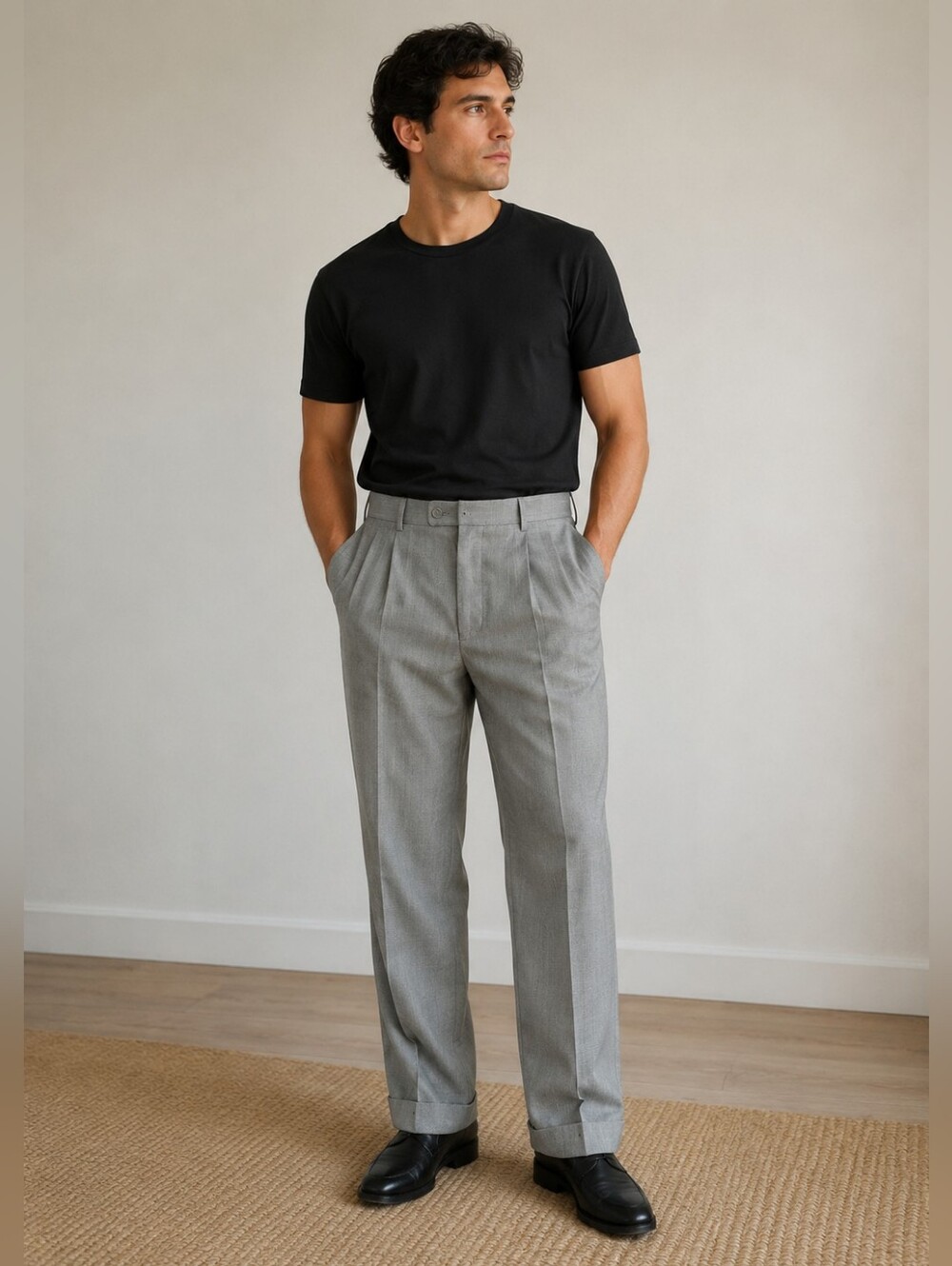 Axist Mens Wrinkle Resistant Dress Pants Size 36W X 34L Gray Business NWT